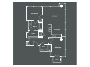B8 | 2 bed 2 bath | from 1017 square feet