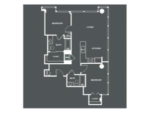 B6-R | 2 bed 2 bath | from 1034 square feet