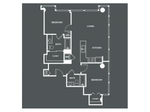 B6 | 2 bed 2 bath | from 1034 square feet