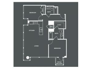 B6PH | 2 bed 2 bath | from 1036 square feet