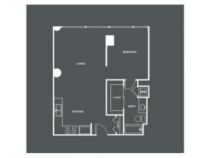 A2 | 1 bed 1 bath | from 757 square feet