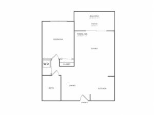 Plan B Plus | 1 bed 1 bath | from 722 square feet