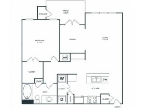 A3 | 1 bed 1 bath | from 909 square feet
