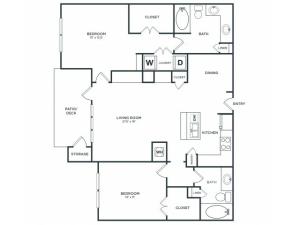 B2 | 2 bed 2 bath | from 1310 square feet