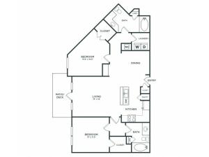 B3 | 2 bed 2 bath | from 1256 square feet