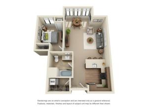 A6R | 1 bed 1 bath | from 750 square feet