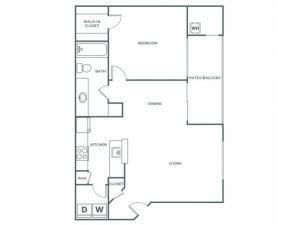 Bluebird | 1 bed 1 bath | from 762 square feet
