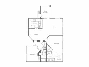 2D | 2 bed 2 bath | from 1105 square feet