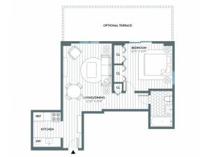 Paterson | 1 bed 1 bath | from 583 square feet