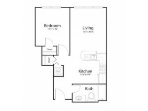 1k1 | 1 bed 1 bath | from 647 square feet