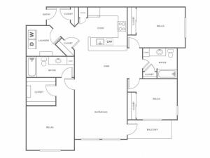 C2 | 3 bed 2 bath | from 1370 square feet