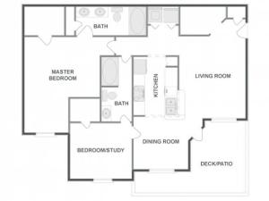 C4D - Tailored | 2 bed 2 bath | from 1099 square feet