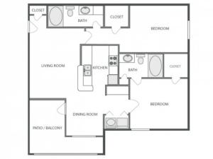 C4 - Sophisiticated | 2 bed 2 bath | from 1040 square feet