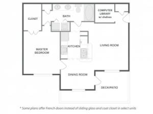 A4 - Sophisticated | 1 bed 1 bath | from 802 square feet