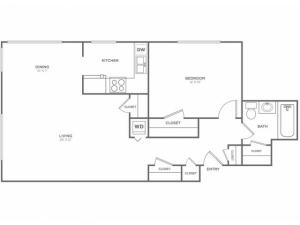 Vashon-Restored | 1 bed 1 bath | from 691 square feet