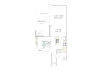 AT1.GR | 1 bed 1 bath | from 888 square feet