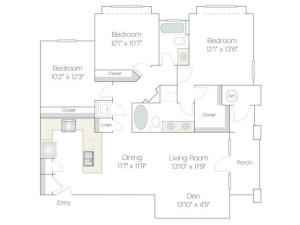 C2 | 3 bed 2 bath | from 1378 square feet