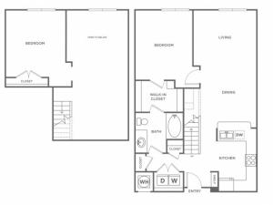 Hazel | 2 bed 1 bath | from 1013 square feet