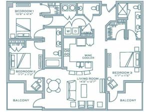 3C | 3 bed 2 bath | from 1509 square feet