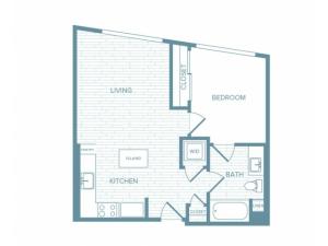 A05 | 1 bed 1 bath | from 625 square feet