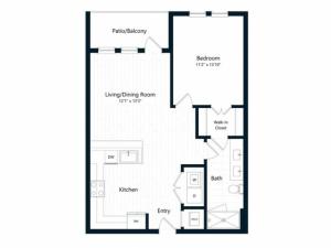 1G | 1 bed 1 bath | from 729 square feet