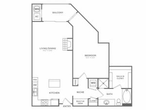 Ballston | 1 bed 1 bath | from 914 square feet