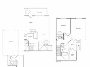 2 bed 2 bath