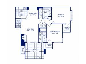 2 Bdrm Floor Plan