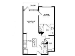 A1B 636 Square Feet