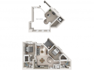 B1M | 2 bed 2 bath | from 1159 square feet