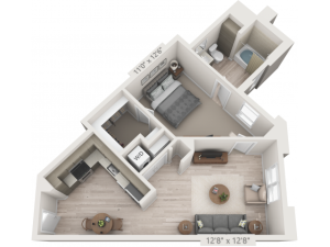 A7 | 1 bed 1 bath | from 693 square feet