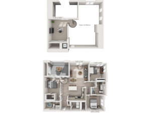 C1M | 3 bed 2 bath | from 1517 square feet