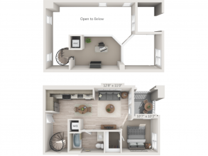 S1M | Studio1 bath | from 747 square feet