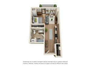 S1R | Studio1 bath | from 529 square feet