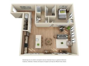 A13R | 1 bed 1 bath | from 974 square feet