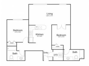 161 | 2 bed 2 bath | from 1024 square feet