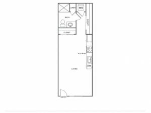 A6.1 | Studio1 bath | from 486 square feet