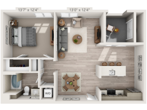 A4 | 1 bed 1 bath | from 866 square feet