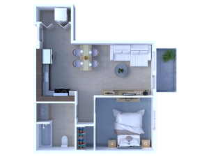A3: One Bedroom | View 1