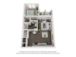 Harmony | 1x1 | 746 sq ft