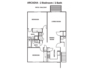 2 Bedroom 2 Bath