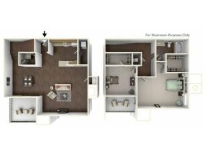 Two Bedroom Townhome