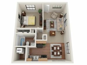 1 Bedroom Floor Plan | Richardson Place | Richardson Place