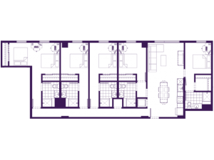 5 bed, 5 bath floorplan is 1,753 sq. ft.