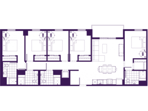 5 bed, 4 bath floorplan is 1,474 sq. ft.