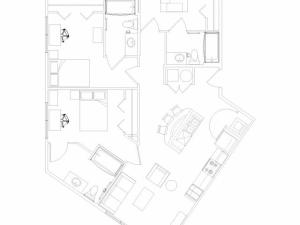 3 bed, 3 bath floorplan is 1274 sq. ft.