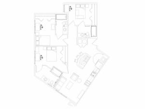 3 bed, 3 bath floorplan is 1195 sq. ft.