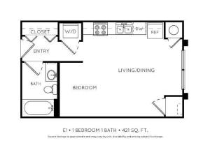 E1 Efficiency Floorplan