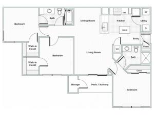 3 BR 2 Bath