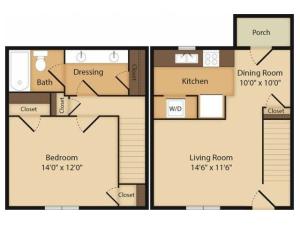 The Warner-1 Bedroom